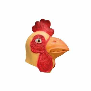 Dieren masker kip van latex