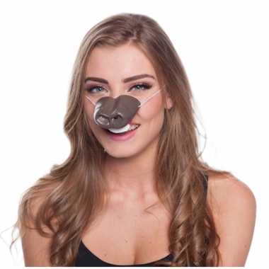 Paarden dierenneus dieren masker voor volwassenen