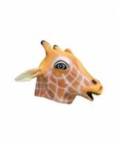 Dieren masker giraffe van latex