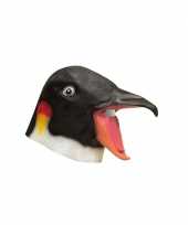 Dieren masker pinguin van latex